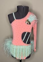 Pink & Lime Green Dance Costume (REF-10)