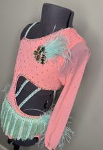 Pink & Lime Green Dance Costume (REF-10) - Image 3
