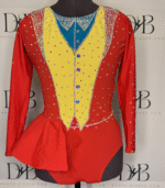 Joker-Inspired Red & Yellow Character Dance Costume (REF-13)